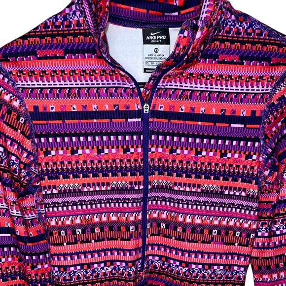 Nike Pro Dri Fit Long Sleeve Hyperwarm Pullover - Picture 3 of 14